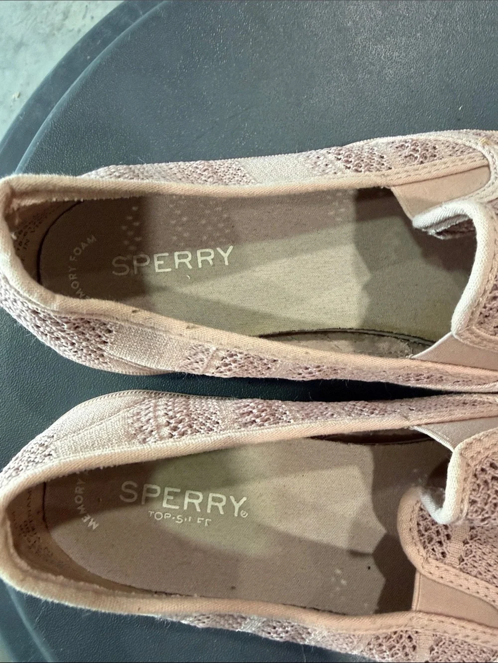 Sperry Women's Slip-On Knit Sneakers in Blush